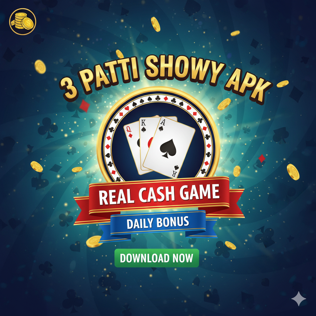 3 Patti Showy APK – Real Cash Game with Daily Bonus