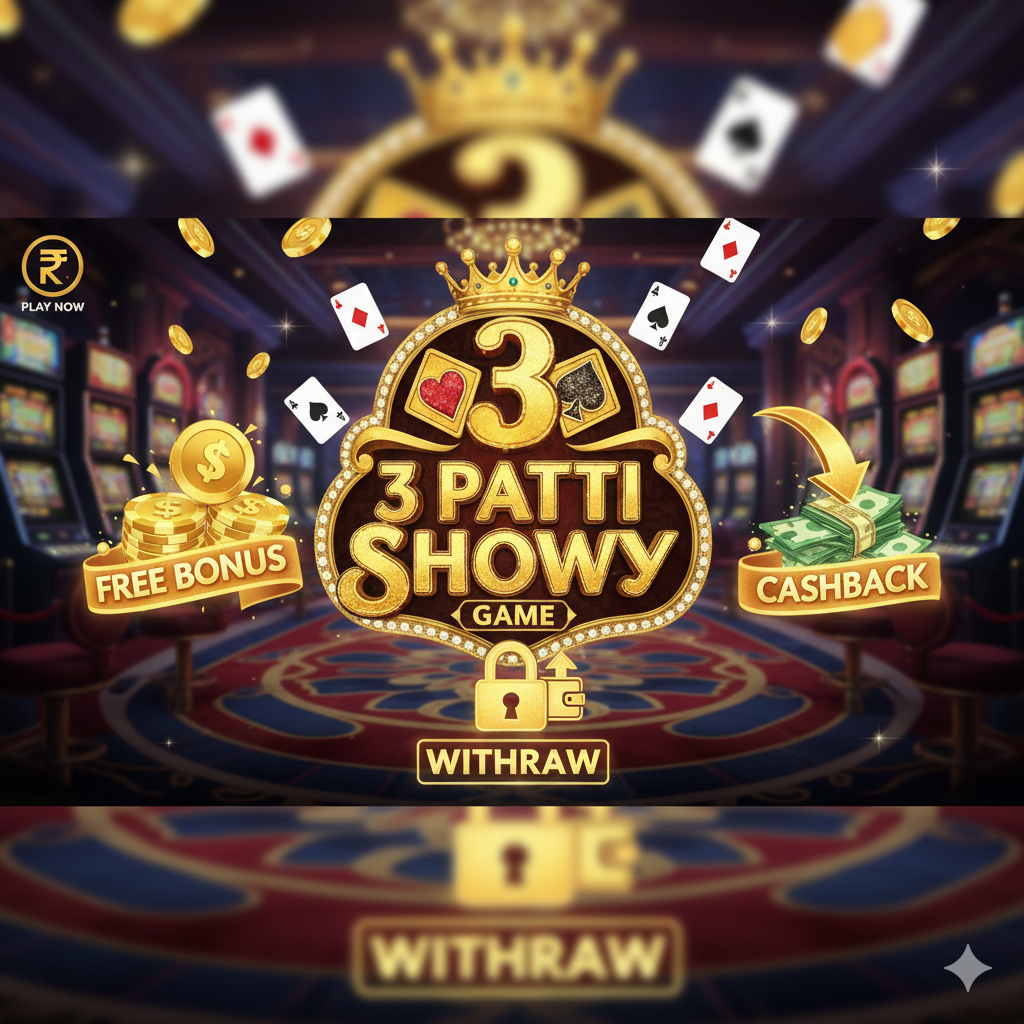 3 Patti Showy Game – Free Bonus, Cashback & Withdraw