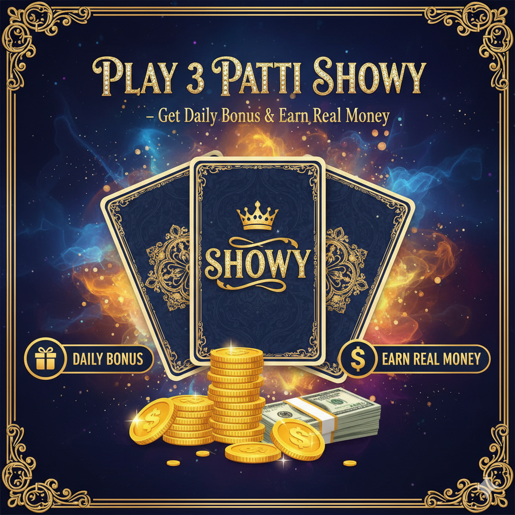 Play 3 Patti Showy – Get Daily Bonus & Earn Real Money