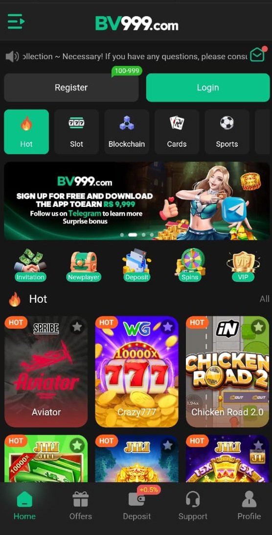 BV999 Game Interface